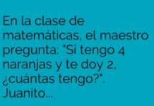 Naranjas sin cambio: la astuta respuesta de Juanito.